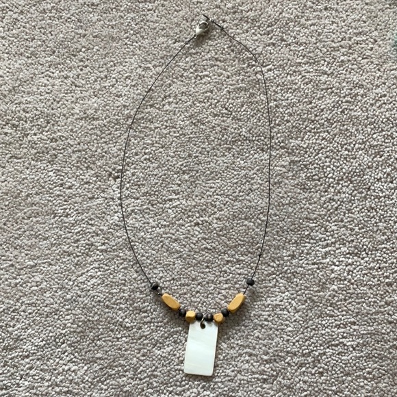 ♥️ Lot 3 Vintage necklaces white and turquoise - Picture 3 of 5